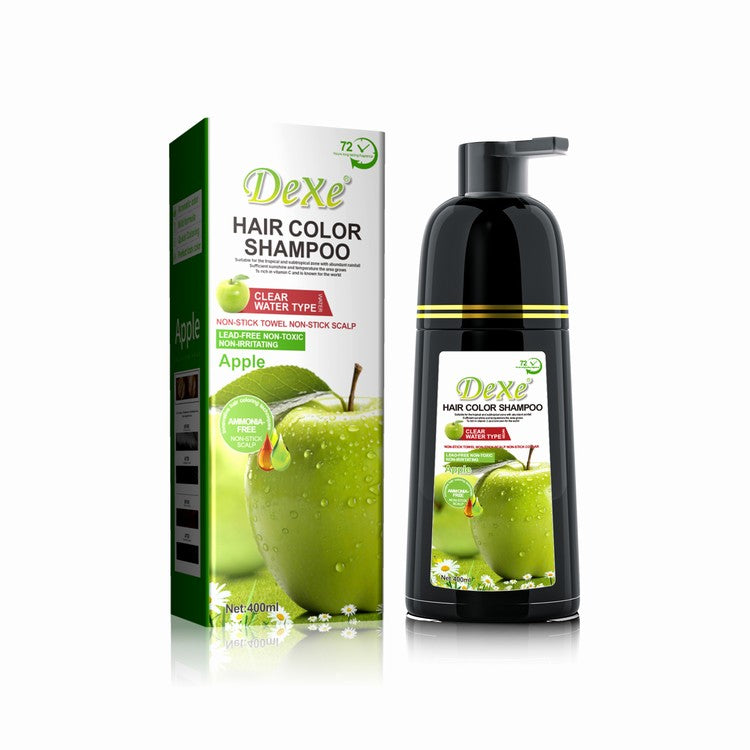 Dexe Black Hair Shampoo with Apple 400 ml Nourishing & Color Protection