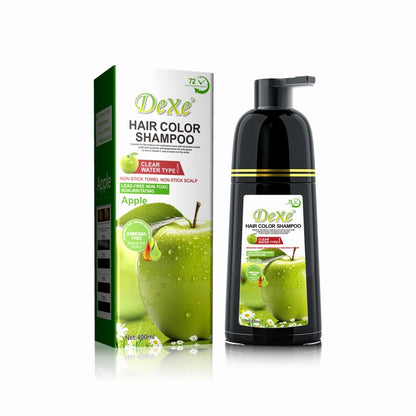 Dexe Black Hair Shampoo with Apple 400 ml Nourishing & Color Protection