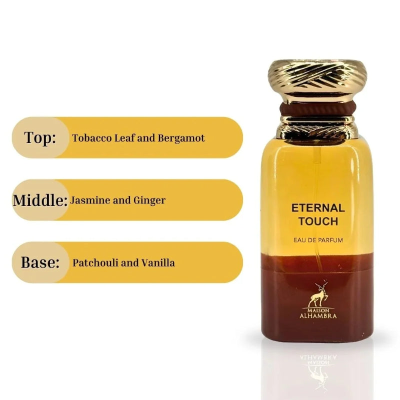 Eternal Touch Eau de Parfum by Maison Alhambra 80ml Long-Lasting Elegant & Sensual Fragrance
