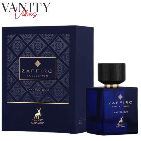 Zaffiro Collection Crafted Oud Eau De Parfum 100ml by Maison Alhambra Long-Lasting Rich & Luxurious Fragrance