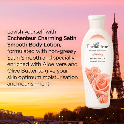 Enchanteur Stunning Smooth Perfumed Body Lotion 250ml - Deep Moisturizing Floral Fragrance Lotion for Soft, Smooth & Radiant 