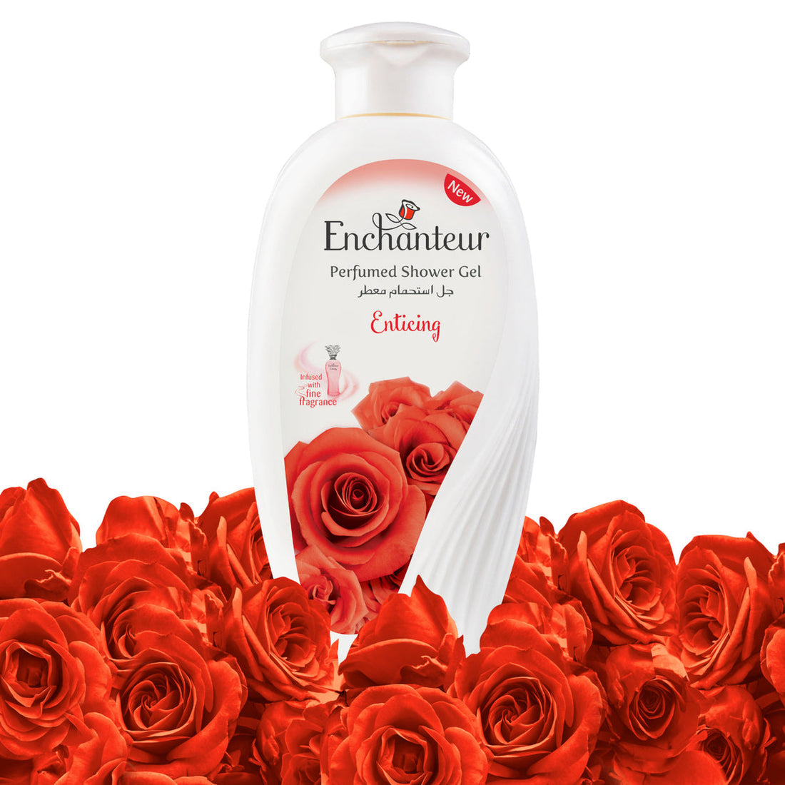 Enchanteur Enticing Perfumed Shower Gel 250ml - Deep Cleansing Moisturizing Body Wash with Long Lasting Floral Fruity Fragran