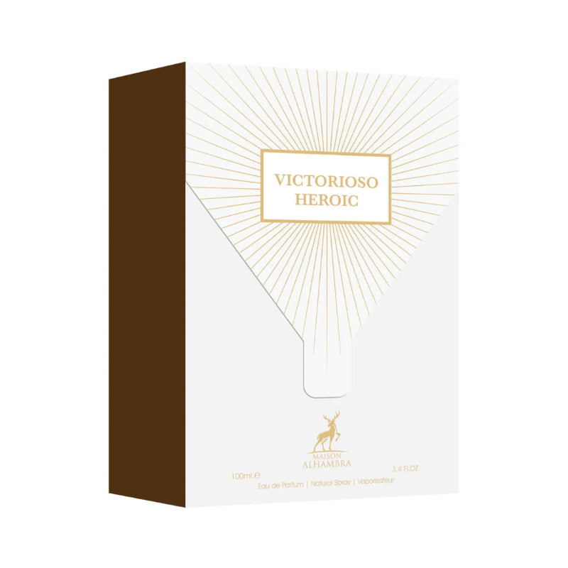 Victorioso Heroic Eau de Parfum by Maison Alhambra 100ml Long-Lasting Powerful & Masculine Fragrance