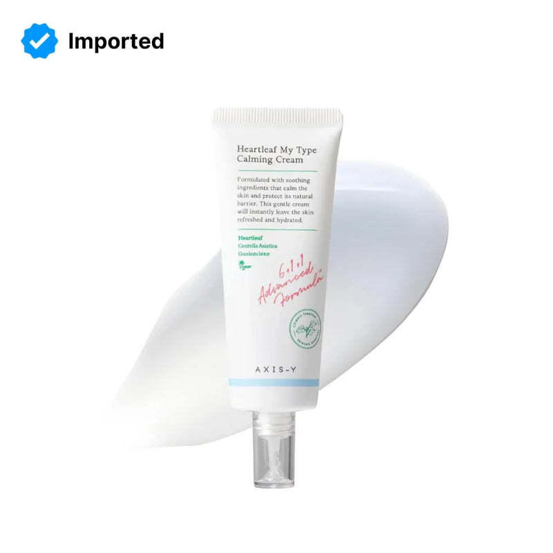 AXIS-Y Heartleaf My Type Calming Cream 60 ml Soothes & Calms Sensitive Skin (K Beauty)
