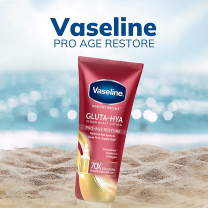 Vaseline Healthy Bright Gluta-Hya Serum Burst Lotion Pro-Age Restore 70x 290ml