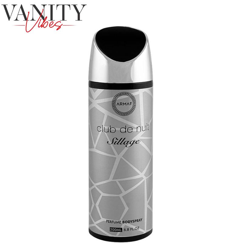 Armaf Club De Nuit Sillage Body Spray 200ml Unisex Long-Lasting Fresh & Sensual Fragrance