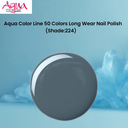 Aqua Color Line 50 Colors Long Wear Nail Polish (Shade:224)
