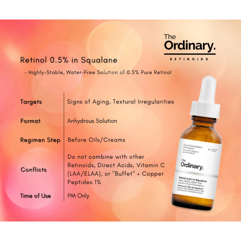 The Ordinary Retinol 0.5% in Squalane 30ml