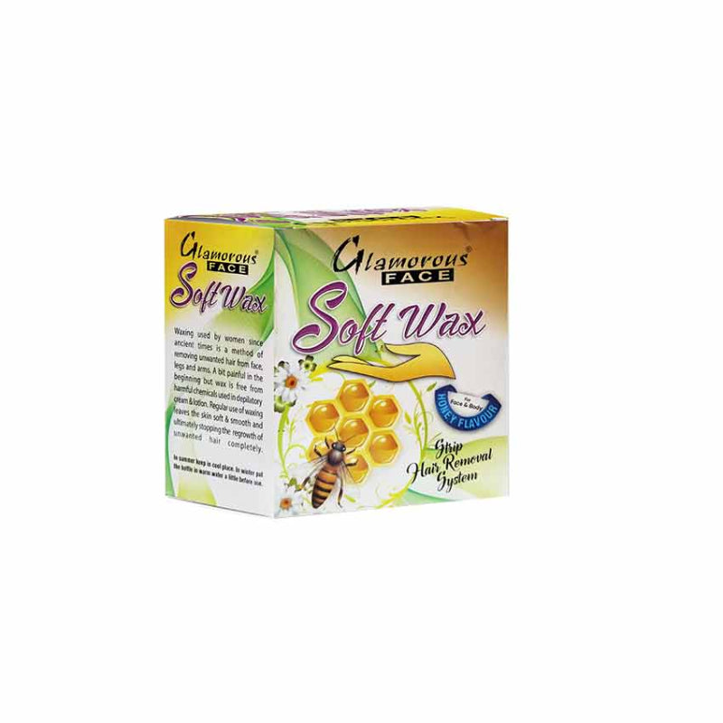Glamorous Face Soft Wax 125 gm (Honey)