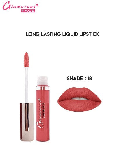 Glamorous Face Long Lasting Liquid Lipstick (shade 18)