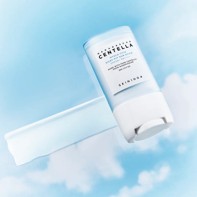 SKIN1004 Centella Madagascar Hyalu-Cica Silky-Fit Sun Stick SPF50+ PA++++ - 20 g Lightweight UV Protection & Hydration (K Bea