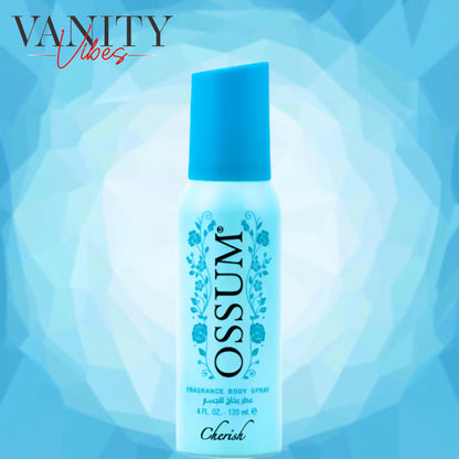 Ossum Cherish Body Spray for Women 120ml - Long Lasting Soft Floral Sweet Fragrance Deodorant Perfume Body Mist for Daily Use