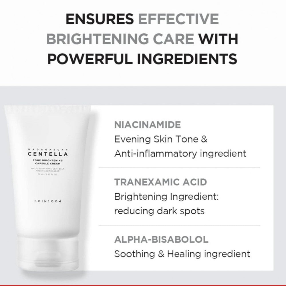 SKIN1004 Madagascar Centella Tone Brightening Capsule Cream 75 ml Brightening Care & Soothing Hydration (K Beauty)