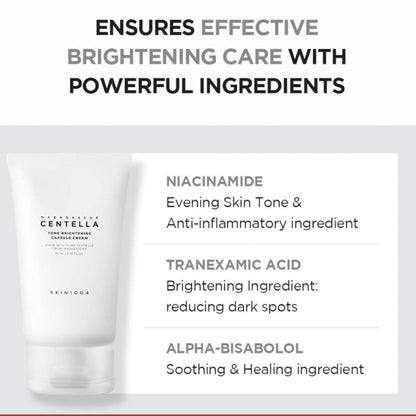 SKIN1004 Madagascar Centella Tone Brightening Capsule Cream 75 ml Brightening Care & Soothing Hydration (K Beauty)