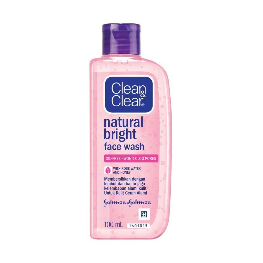 Clean & Clear Natural Bright Face Wash 100ml – Brightening Daily Cleanser for Clear, Smooth & Healthy Glowing Skin