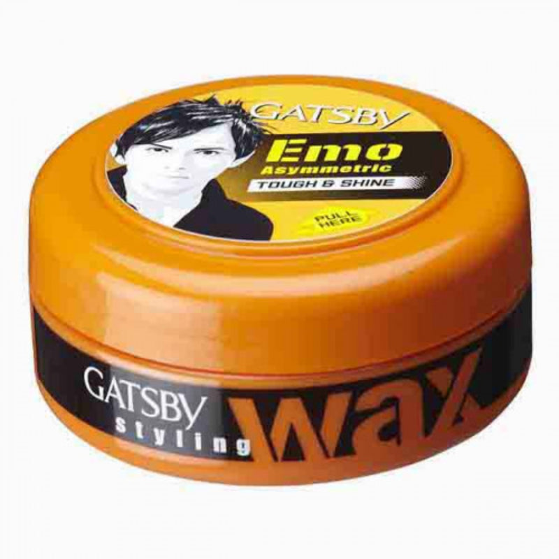 Gatsby Styling Wax Tough & Shine Orange 75g - Strong Hold Hair Wax for High Shine Finish, Long Lasting Control & Defined Styl