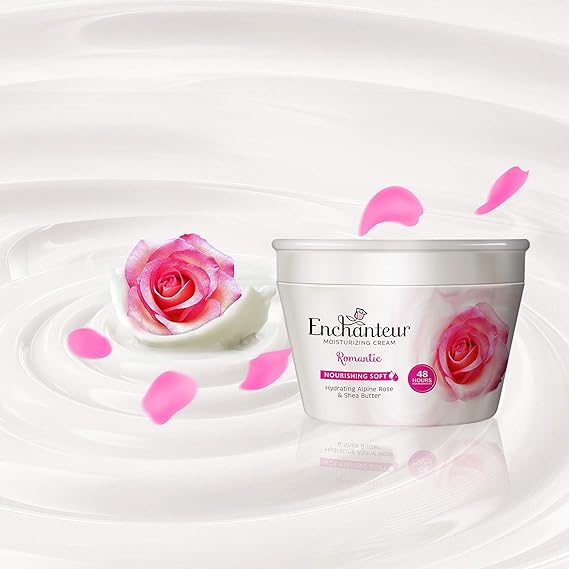 Enchanteur Romantic Nourishing Soft Moisturising Cream 200ml - Deep Hydrating Body Cream with Long Lasting Floral Fragrance f