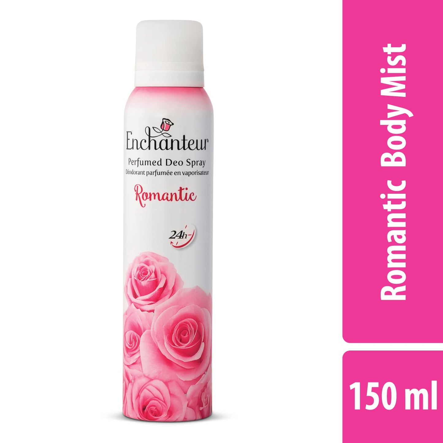 Enchanteur Romantic Perfumed Deo Spray for Women 150ml - Long Lasting Floral Fragrance Body Spray for Freshness & Odor Protec