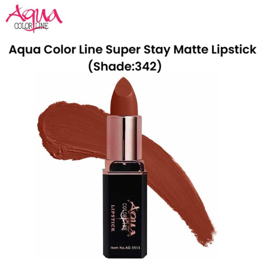 Aqua Color Line Super Stay Matte Lipstick (Shade:342)