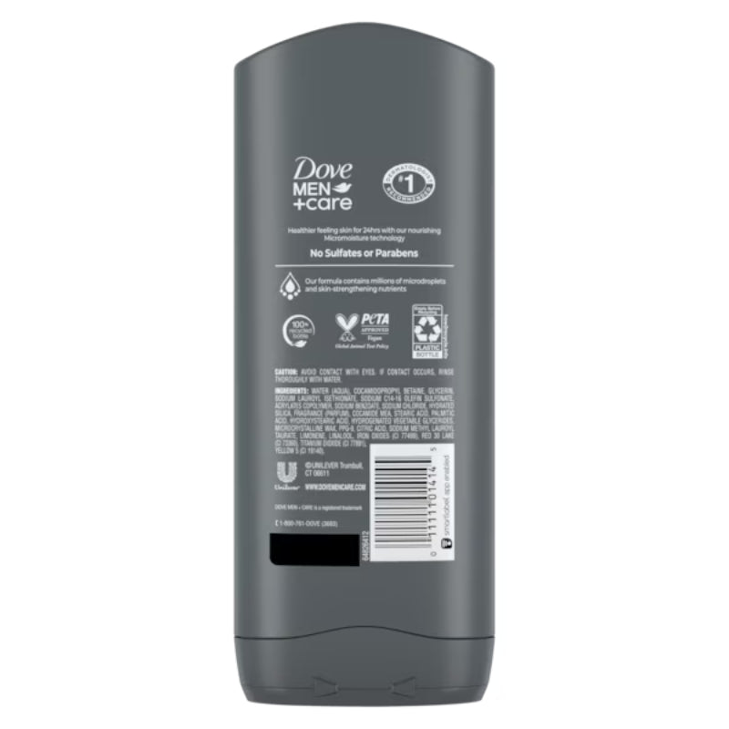 Dove Men+Care Exfoliating Deep Clean Body + Face Wash 13.5 FL OZ (400ml)
