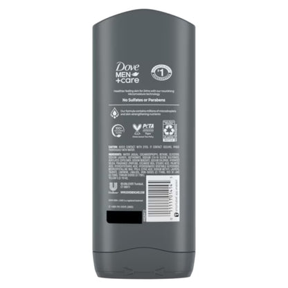 Dove Men+Care Exfoliating Deep Clean Body + Face Wash 13.5 FL OZ (400ml)