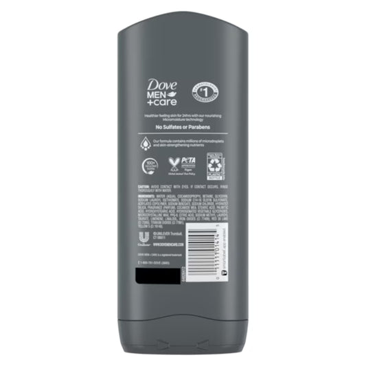 Dove Men+Care Exfoliating Deep Clean Body + Face Wash 13.5 FL OZ (400ml)