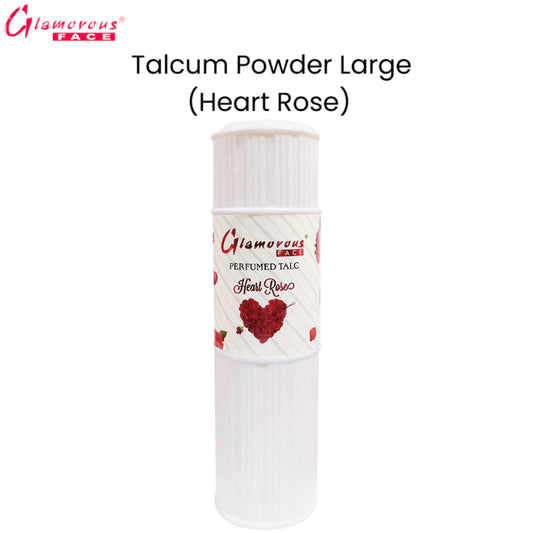 Glamorous Face Talcum Powder Large (Heart Rose)