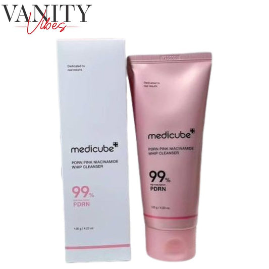 Medicube PDRN Pink Niacinamide Whip Cleanser 120 g Brightening Cleanse & Skin Repair (K Beauty)