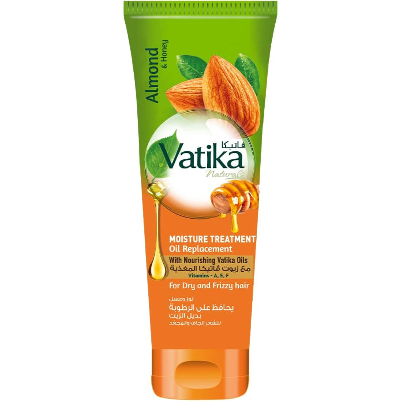 Vatika Naturals Almond & Honey Moisture Treatment Oil Replacement 200ml For Dry & Frizzy Hair