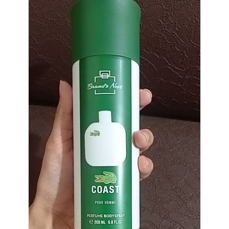 Brand’s Next Coast Pour Homme Perfume Body Spray 200ml Long-Lasting Masculine Fragrance