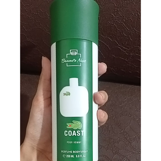 Brand’s Next Coast Pour Homme Perfume Body Spray 200ml Long-Lasting Masculine Fragrance