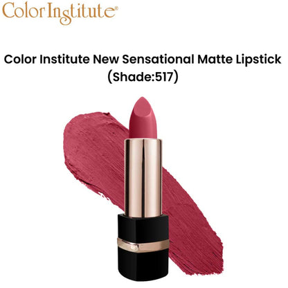 Color Institute New Sensational Matte Lipstick (Shade:517)