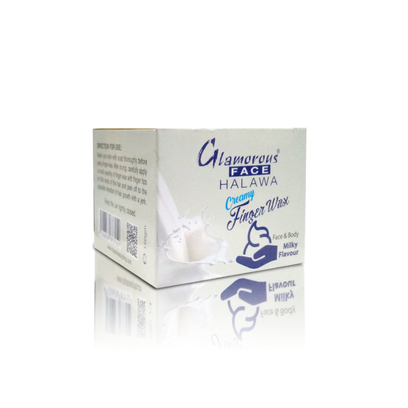 Glamorous Face Finger Wax 150 gm (Milky)