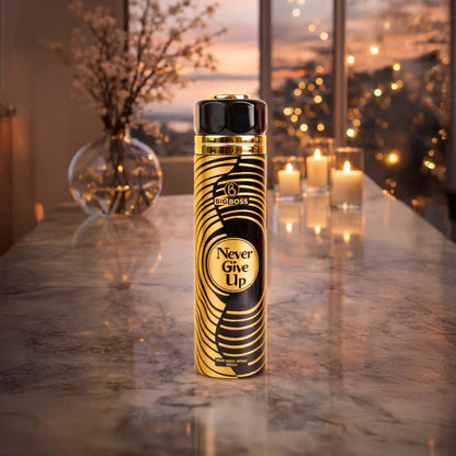 BigBoss Big Boss Never Give Up Perfumed Spray 250ml - Long Lasting Body Mist for Men & Women, Fresh & Motivational Daily Frag