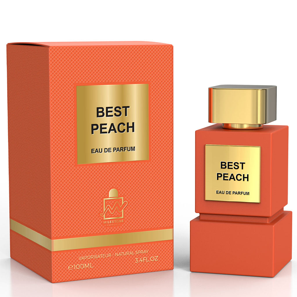 Milestone Parfums Best Peach Eau De Parfum 100ml – Long Lasting Sweet Fruity Fragrance for Men & Women