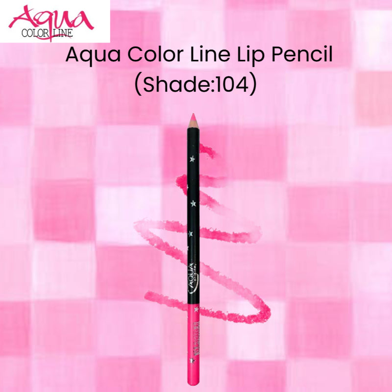 Aqua Color Line Lip Pencil (Shade:104)