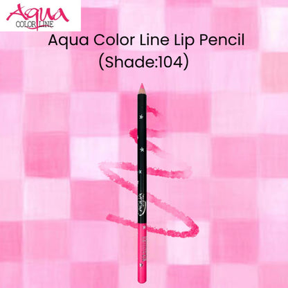Aqua Color Line Lip Pencil (Shade:104)