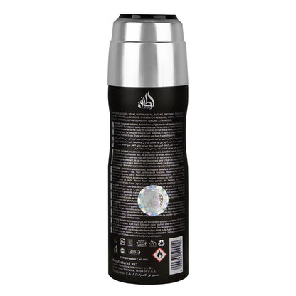 Fakhar Lattafa Silver Men Body Spray 200 ml Long-Lasting Freshness & Masculine Fragrance