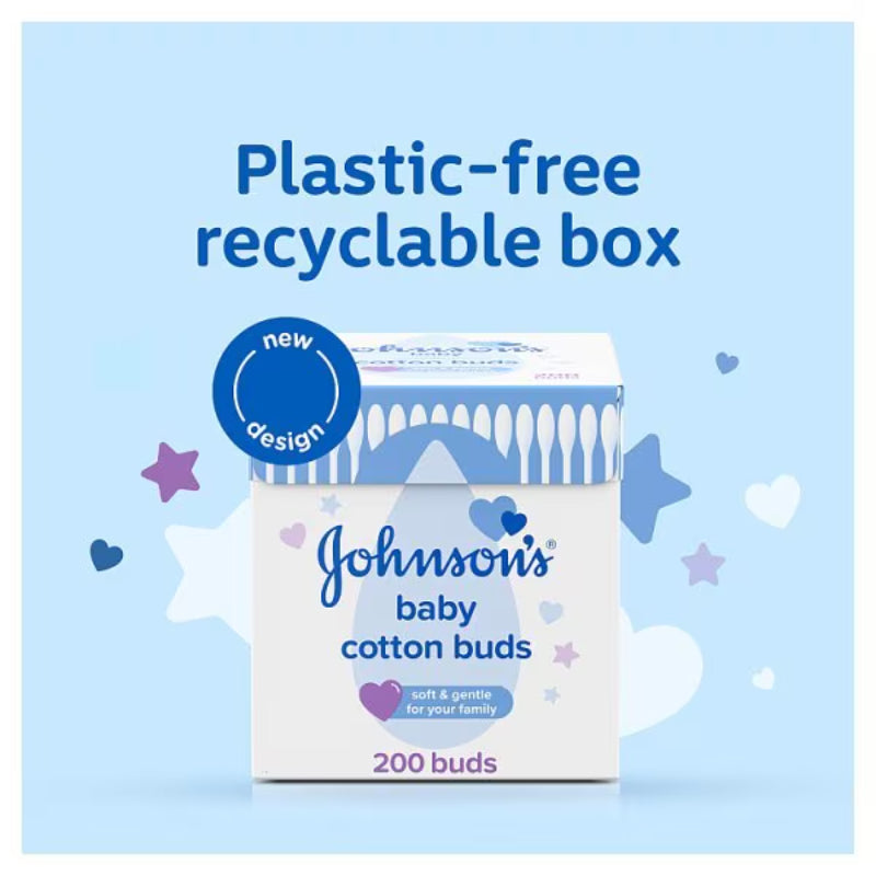 Johnsons Baby Johnson’s Baby Cotton Buds 200 Pack Gentle & Safe Daily Care