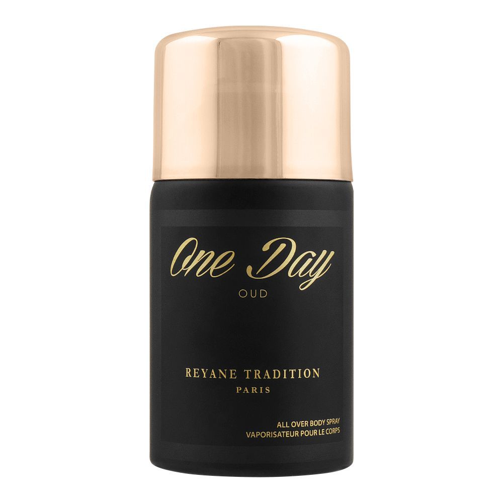 Reyane Tradition Paris One Day Oud Body Spray 250ml Long-Lasting Rich & Exotic Fragrance