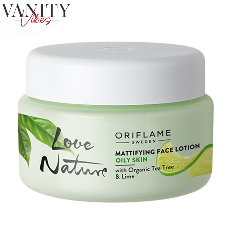 Oriflame Love Nature Mattifying Face Lotion Organic Tea Tree & Lime 50ml