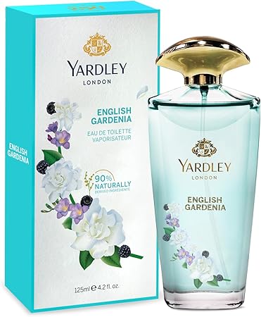 Yardley London English Gardenia Eau de Toilette for Women 125ml - Elegant White Floral Gardenia Fragrance Perfume with Long L