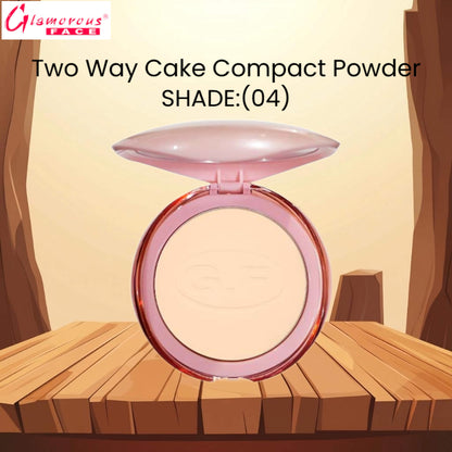 Glamorous Face Two Way Cake Compact Powder (Shade:04)