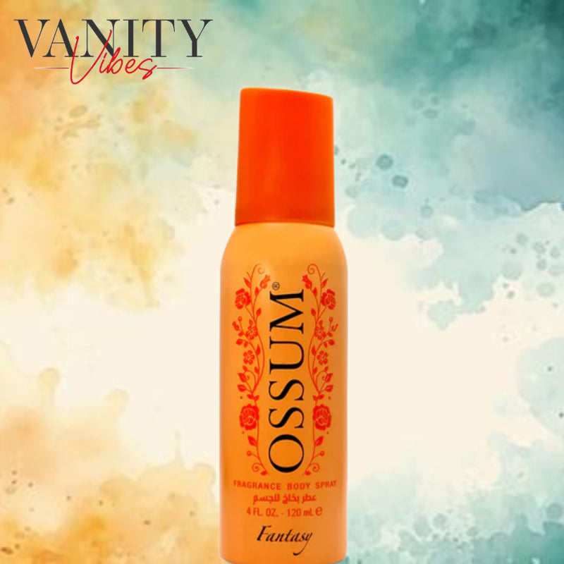 Ossum Fantasy Fragrance Body Spray for Women 120ml - Long Lasting Sweet Floral Deodorant Body Mist Perfume Spray for Daily Us