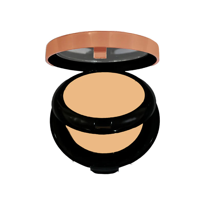 Glamorous Face Invisible Matte Long Lasting Double Compact Powder (Shade:02)