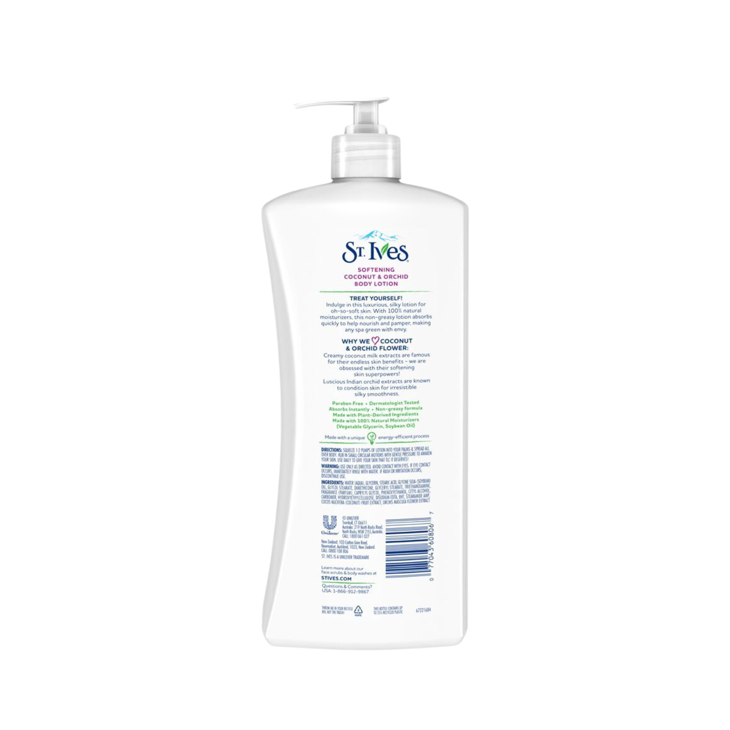 St. Ives Softening Coconut & Orchid Body Lotion 621ml