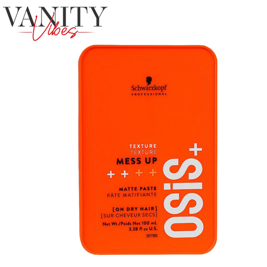 Schwarzkopf Osis+ Texture Mess Up Matte Paste 100ml Matte Finish & Flexible Styling