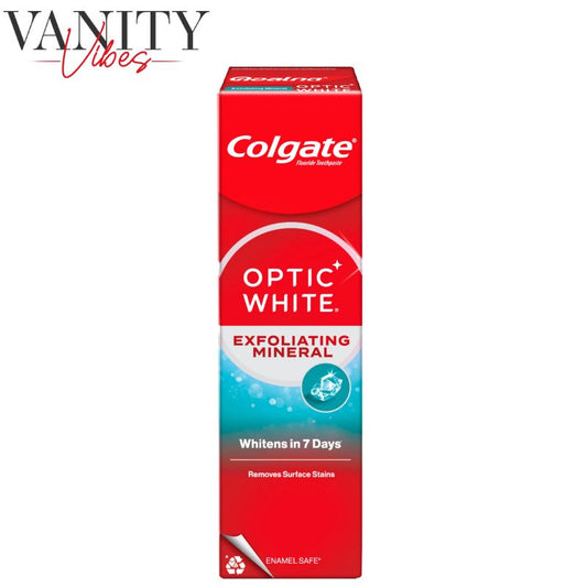 Colgate Optic White Exfoliating Mineral Toothpaste 100g Brightening & Deep Clean Formula