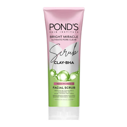 PONDS Pond’s Bright Miracle Ultimate Pore Clear CLAY-BHA Facial Scrub 100g
