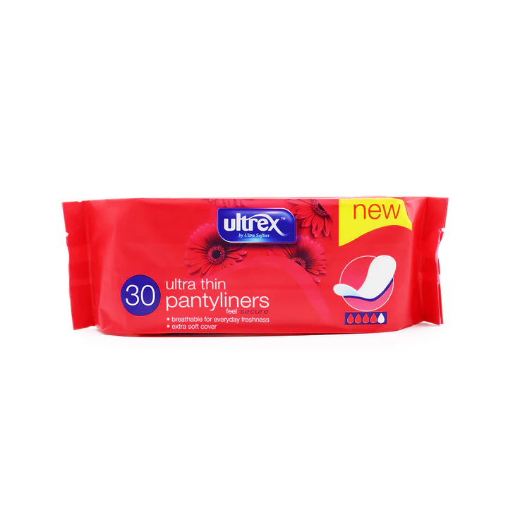 Ultrex 30 Ultra Thin Pantyliners 30pcs Secure & Comfortable Fit